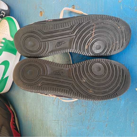 Nike Black and Pink Tie-Dye High Tops Air Force 1 - Picture 5 of 6